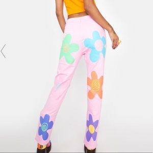 Floral pink dollskill jeans 🎀